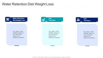 Water Retention Diet Weight Loss In Powerpoint And Google Slides Cpb