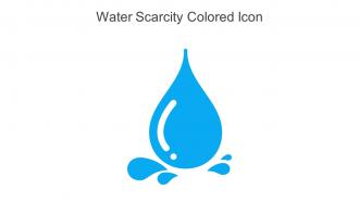 Water Scarcity Colored Icon In Powerpoint Pptx Png And Editable Eps Format