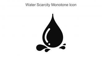 Water Scarcity Monotone Icon In Powerpoint Pptx Png And Editable Eps Format