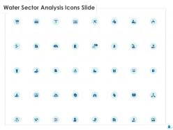 Water sector analysis icons slide ppt gallery inspiration