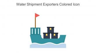 Water Shipment Exporters Colored Icon In Powerpoint Pptx Png And Editable Eps Format