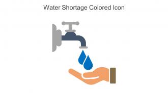 Water Shortage Colored Icon In Powerpoint Pptx Png And Editable Eps Format