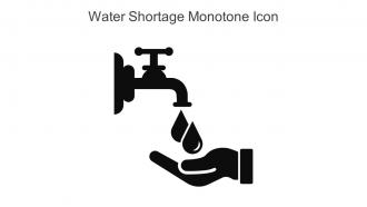 Water Shortage Monotone Icon In Powerpoint Pptx Png And Editable Eps Format
