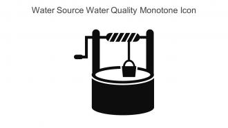 Water Source Water Quality Monotone Icon In Powerpoint Pptx Png And Editable Eps Format