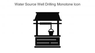 Water Source Well Drilling Monotone Icon In Powerpoint Pptx Png And Editable Eps Format