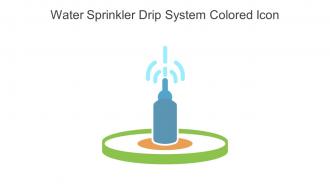 Water Sprinkler Drip System Colored Icon In Powerpoint Pptx Png And Editable Eps Format