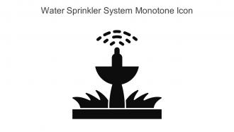 Water Sprinkler System Monotone Icon In Powerpoint Pptx Png And Editable Eps Format