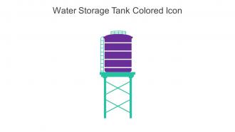Water Storage Tank Colored Icon In Powerpoint Pptx Png And Editable Eps Format