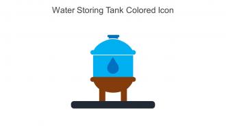 Water Storing Tank Colored Icon In Powerpoint Pptx Png And Editable Eps Format