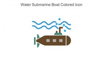 Water Submarine Boat Colored Icon In Powerpoint Pptx Png And Editable Eps Format