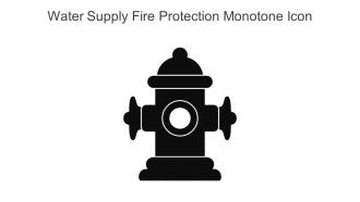 Water Supply Fire Protection Monotone Icon In Powerpoint Pptx Png And Editable Eps Format