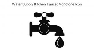 Water Supply Kitchen Faucet Monotone Icon In Powerpoint Pptx Png And Editable Eps Format