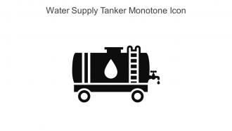 Water Supply Tanker Monotone Icon In Powerpoint Pptx Png And Editable Eps Format