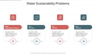 Water Sustainability Problems In Powerpoint And Google Slides Cpb