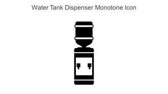 Water Tank Dispenser Monotone Icon In Powerpoint Pptx Png And Editable Eps Format