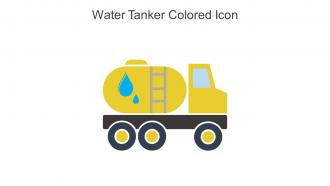 Water Tanker Colored Icon In Powerpoint Pptx Png And Editable Eps Format