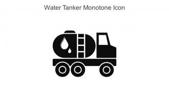 Water Tanker Monotone Icon In Powerpoint Pptx Png And Editable Eps Format
