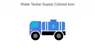 Water Tanker Supply Colored Icon In Powerpoint Pptx Png And Editable Eps Format