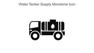 Water Tanker Supply Monotone Icon In Powerpoint Pptx Png And Editable Eps Format