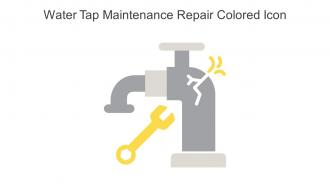 Water Tap Maintenance Repair Colored Icon In Powerpoint Pptx Png And Editable Eps Format