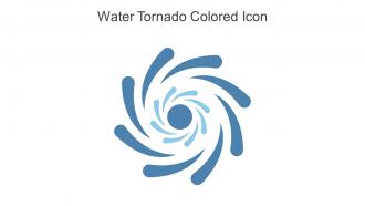 Water Tornado Colored Icon In Powerpoint Pptx Png And Editable Eps Format