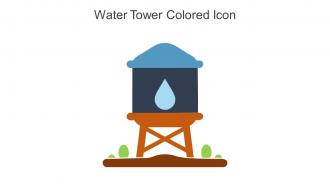 Water Tower Colored Icon In Powerpoint Pptx Png And Editable Eps Format