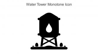 Water Tower Monotone Icon In Powerpoint Pptx Png And Editable Eps Format