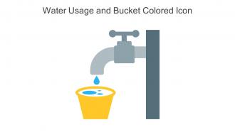 Water Usage And Bucket Colored Icon In Powerpoint Pptx Png And Editable Eps Format