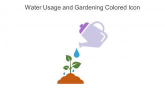 Water Usage And Gardening Colored Icon In Powerpoint Pptx Png And Editable Eps Format