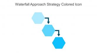 Waterfall Approach Strategy Colored Icon In Powerpoint Pptx Png And Editable Eps Format