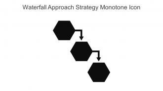 Waterfall Approach Strategy Monotone Icon In Powerpoint Pptx Png And Editable Eps Format
