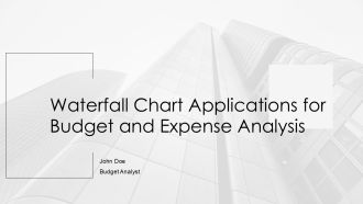 Waterfall Chart Applications For Budget And Expense Analysis PPT Example AT