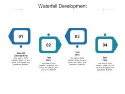 Waterfall development ppt powerpoint presentation icon cpb