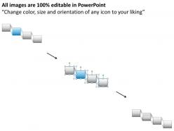Waterfall diagram powerpoint template slide