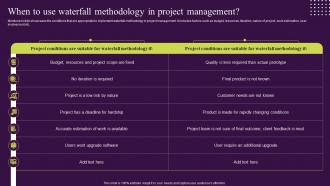 Waterfall Management Approach Handle Projects When To Use Waterfall Methodology