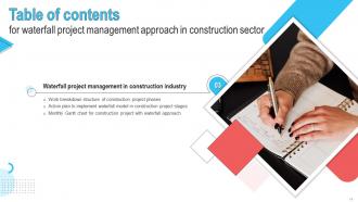 Waterfall Project Management Approach In Construction Sector Powerpoint Presentation Slides Engaging Aesthatic