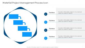 Waterfall Project Management Process Icon