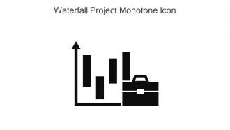 Waterfall Project Monotone Icon In Powerpoint Pptx Png And Editable Eps Format