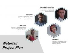 Waterfall project plan ppt powerpoint presentation infographic template layouts cpb