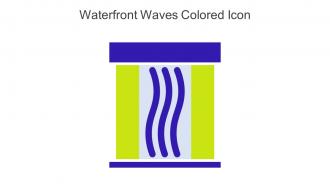 Waterfront Waves Colored Icon In Powerpoint Pptx Png And Editable Eps Format