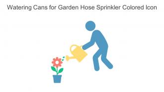 Watering Cans For Garden Hose Sprinkler Colored Icon In Powerpoint Pptx Png And Editable Eps Format