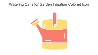 Watering Cans For Garden Irrigation Colored Icon In Powerpoint Pptx Png And Editable Eps Format