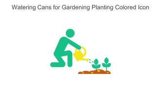 Watering Cans For Gardening Planting Colored Icon In Powerpoint Pptx Png And Editable Eps Format