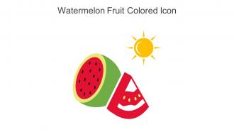 Watermelon Fruit Colored Icon In Powerpoint Pptx Png And Editable Eps Format