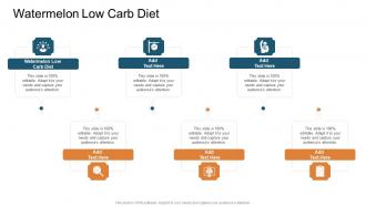 Watermelon Low Carb Diet In Powerpoint And Google Slides Cpb
