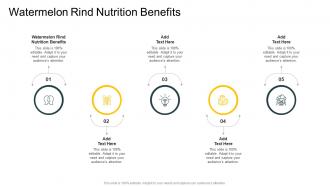 Watermelon Rind Nutrition Benefits In Powerpoint And Google Slides Cpb