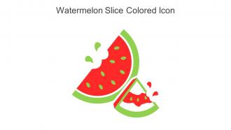 Watermelon Slice Colored Icon In Powerpoint Pptx Png And Editable Eps Format