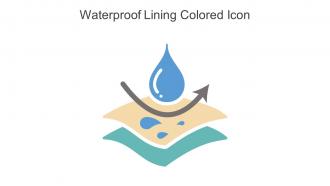 Waterproof Lining Colored Icon In Powerpoint Pptx Png And Editable Eps Format