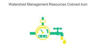 Watershed Management Resources Colored Icon In Powerpoint Pptx Png And Editable Eps Format