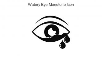 Watery Eye Monotone Icon In Powerpoint Pptx Png And Editable Eps Format